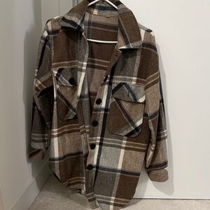 Brown Plaid Jacket